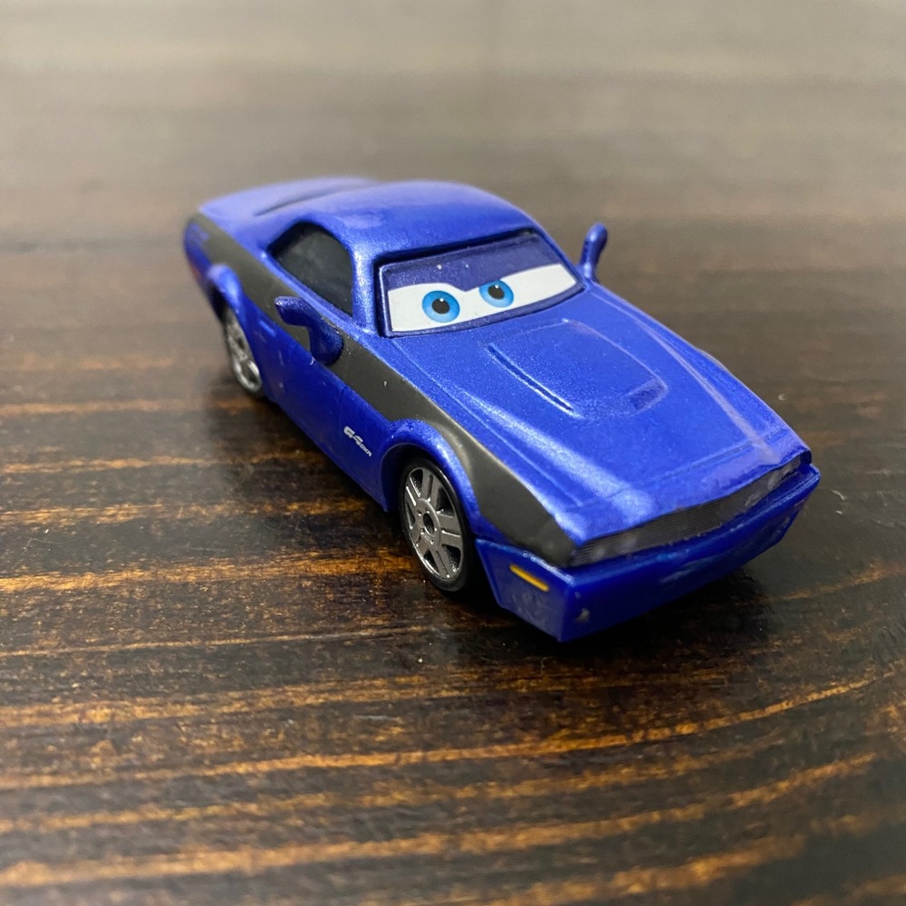 Disney Pixar Cars‎ Rod Torque Redline Blue Diecast Muscle Car Mattel V2810 1:55